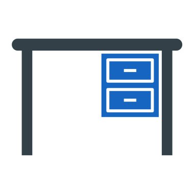 mobilya ikonu vektör illüstrasyonu