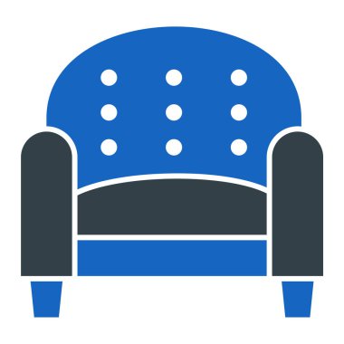 kanepe ikonu vektör illüstrasyonu