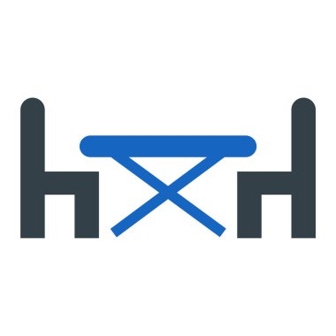 Sandalye. Web simgesi basit tasarım