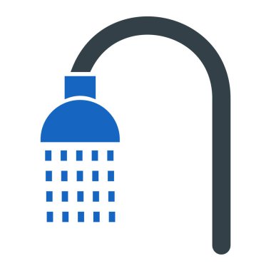 Duş. Web simgesi basit tasarım