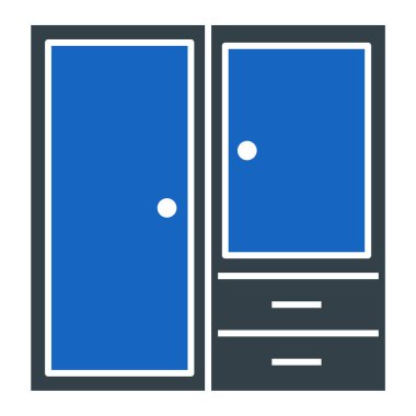 Kapı. Web simgesi basit illüstrasyon