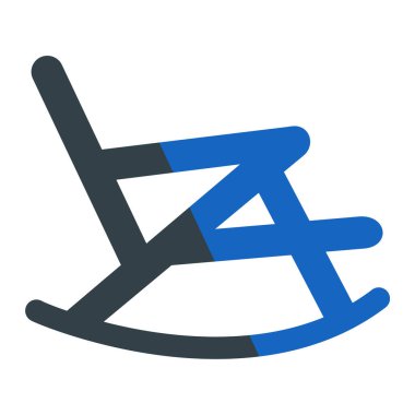 Sandalye simgesinin vektör illüstrasyonu