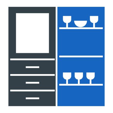 Modern b 'nin vektör illüstrasyonu tepsi simgesinden yoksun