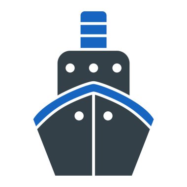 Gemi. Web simgesi basit illüstrasyon