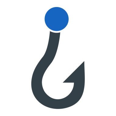 kanca ikon vektör illüstrasyonu