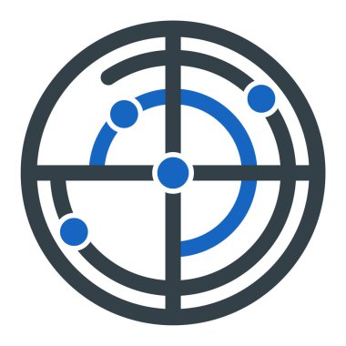 Hedef. Web simgesi basit illüstrasyon