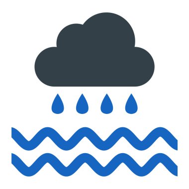 Yağmur bulutları. Basit tasarım