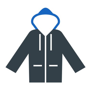 Ceket. Web simgesi basit illüstrasyon