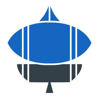 Mavi ve beyaz bayrağın vektör illüstrasyonu