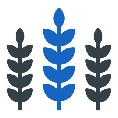 Buğday ikonu. ui ve modern arayüzler için düz vektör sembolü.