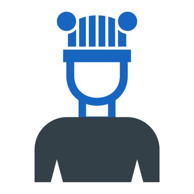 Bir kadın simgesinin vektör illüstrasyonu