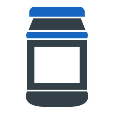 Yiyecek ve içecek sembolünün vektör çizimi. perakende ve ilaç hisse senedi koleksiyonu.