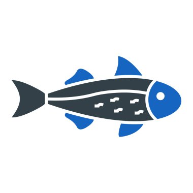 Balık. Web simgesi basit illüstrasyon