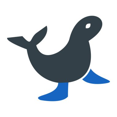 kuş simgesi vektör illüstrasyonu