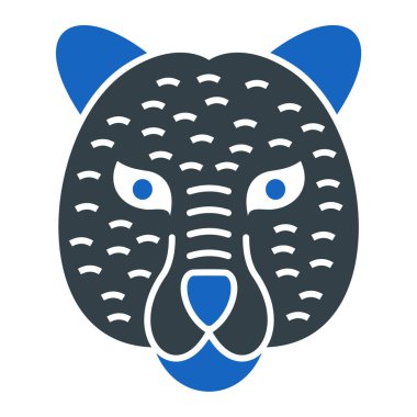 kedi başı simgesi vektör illüstrasyonu