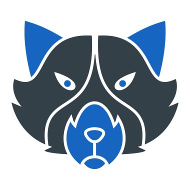 Köpek. Web simgesi basit illüstrasyon