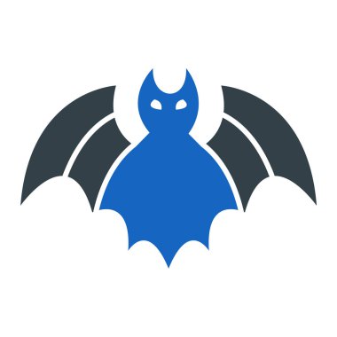 Cadılar bayramı yarasa ikonu. Web için basit bir sinek vektör sembolü çizimi