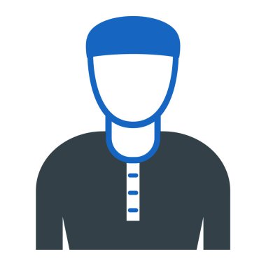 Adamım. Web simgesi basit illüstrasyon