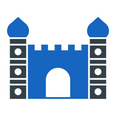 Şato. Web simgesi basit illüstrasyon