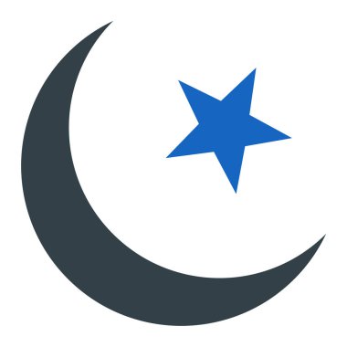 Ay simgesi, vektör illüstrasyonu