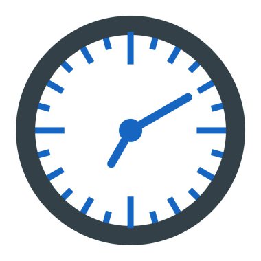 Saat. Web simgesi basit illüstrasyon