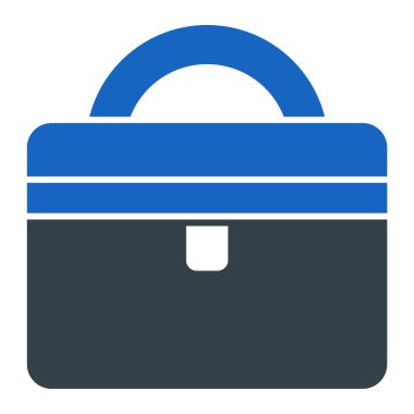 Çanta. Web simgesi basit illüstrasyon