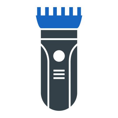 Saç kırpma ikonu. Web için basit fırça vektör simgeleri çizimi