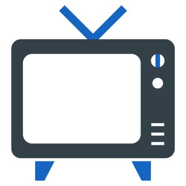 Televizyon. Web simgesi basit illüstrasyon