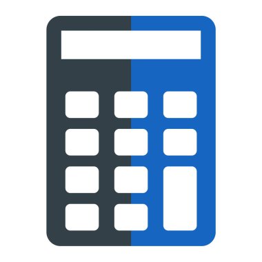 Hesap makinesi. Web simgesi basit illüstrasyon