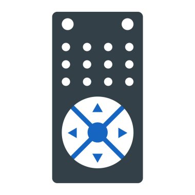 Video oyunu ikonu. Web için basit joystick vektör simgeleri çizimi