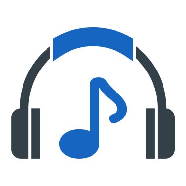 Müzik simgesi vektör illüstrasyonu