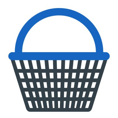 Sepet ikonu. Ağ için basit alışveriş arabası vektör simgeleri çizimi