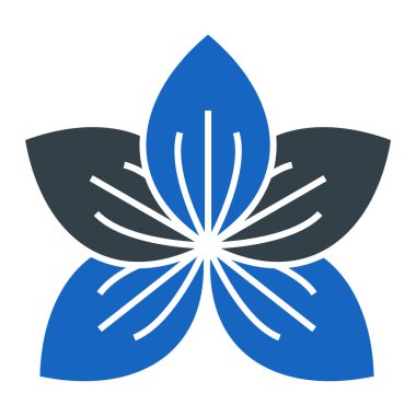 Bir çiçeğin vektör illüstrasyonu