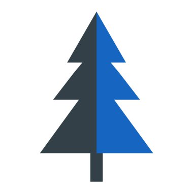 Noel ağacı simgesi vektör illüstrasyonuName