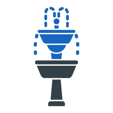 Tuvalet kabı ikonu vektörü. Lavabo yıkama işareti. izole edilmiş sınır sembolü çizimi