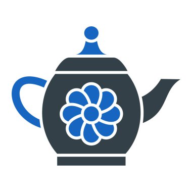 Çaydanlık ile çaydanlık, vektör çizimi