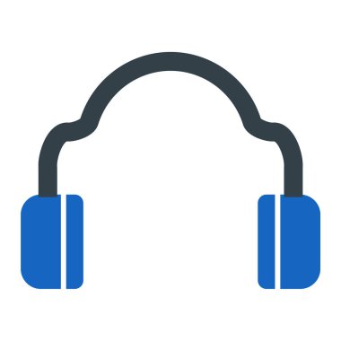 Kulaklık. Web simgesi basit illüstrasyon