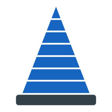 Piramit. Web simgesi basit illüstrasyon