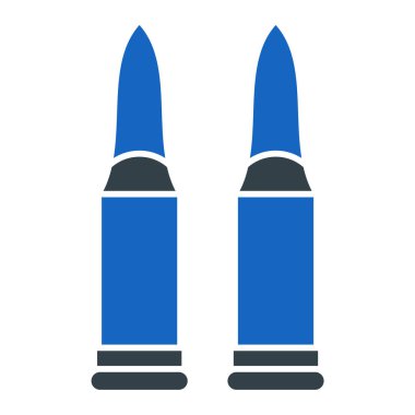 blue bullet icon isolated on white background. set icons in color square buttons. vector illustration