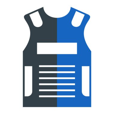 Yelek. Web simgesi basit illüstrasyon