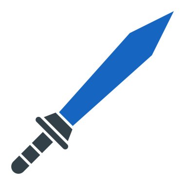 Kılıç. Web simgesi basit illüstrasyon