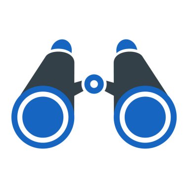 dürbün simgesi vektör illüstrasyonu