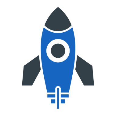 roket ikonu vektör illüstrasyonu