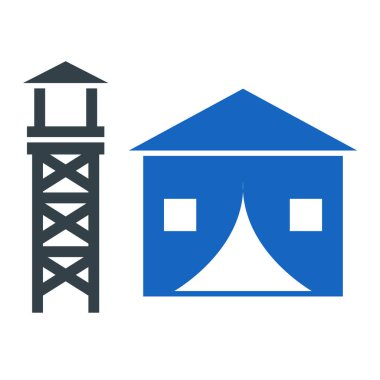 Yapı oluşturma ikonu vektör illüstrasyonu