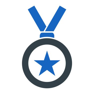 Madalya. Web simgesi basit illüstrasyon