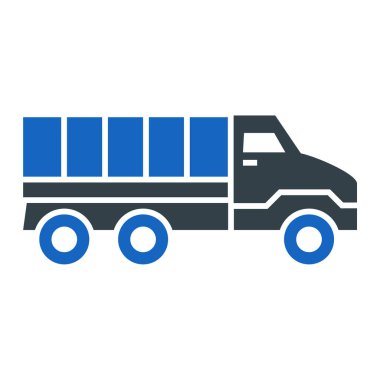 Kamyon. Web simgesi basit illüstrasyon