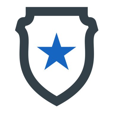 kalkan simgesi, vektör illüstrasyonu