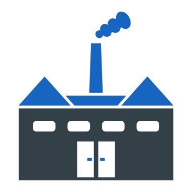 Fabrika ikon vektörü beyaz arkaplanda izole, nükleer şeffaf işaret, ana hatlarda katı tasarım elemanları, siyah