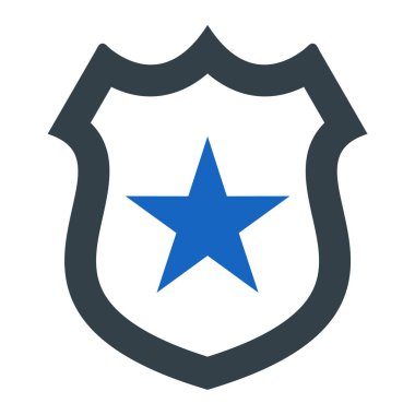 kalkan ikon vektör illüstrasyonu