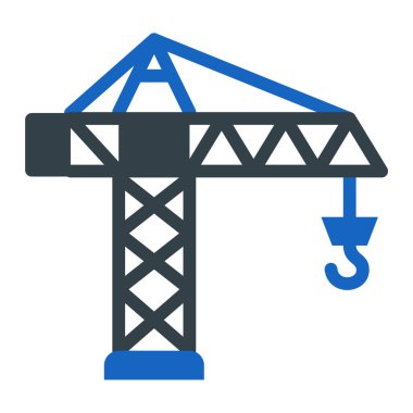 Vinç. Web simgesi basit illüstrasyon